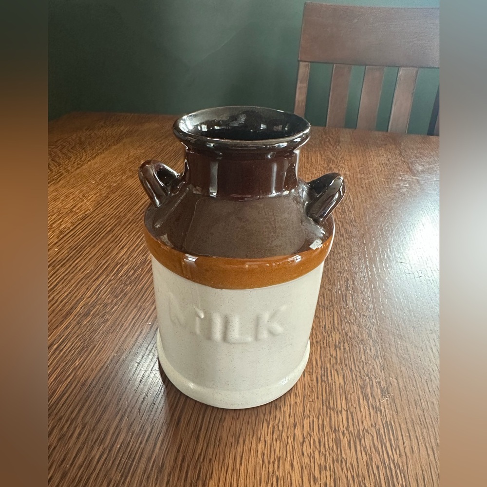 Vintage Stoneware Milk Jug Ceramic Vase